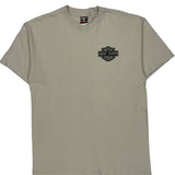 Harley Davidson Hanes Graphic T-Shirt - Large Beige Cotton