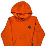 Age 10-12 Carhartt Hoodie - Medium Orange Cotton