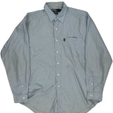 Polo By Ralph Lauren Striped Shirt - Large Blue Cotton