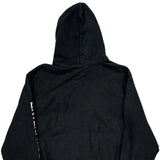 Reverse Weave Champion Spellout Hoodie - XL Black Cotton Blend