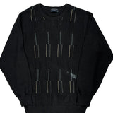 Ansett Striped Jumper - 2XL Black Acrylic