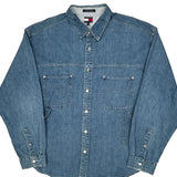 Tommy Jeans Denim Shirt - 2XL Blue Cotton