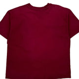 Blank Hanes Single Stitch T-Shirt - Large Burgundy Cotton