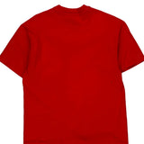 Blank Hanes Single Stitch T-Shirt - Large Red Cotton
