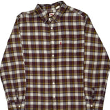 Levis Checked Flannel Shirt - Large Multicoloured Cotton
