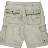 Levis Cargo Shorts - 34W 11L Beige Cotton
