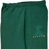 Tigger Disney Cartoon Joggers - Medium Green Cotton Blend