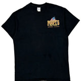 Poopys Pub Gildan Graphic T-Shirt - Large Black Cotton