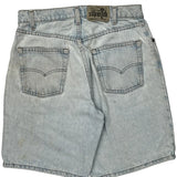 Levis Denim Shorts - 29W 10L Light Wash Cotton