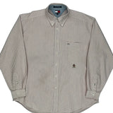 Tommy Hilfiger Striped Shirt - XL Red Cotton