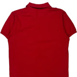 Chaps Ralph Lauren Striped Polo Shirt - Large Red Cotton