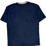 Swoosh Logo Nike Striped T-Shirt - XL Orange Cotton