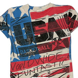 USA Basketball Magic Johnson Single Stitch T-Shirt - Medium Multicoloured Cotton