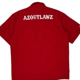 Dickies Short Sleeve Shirt - Large Red Polyester Blend