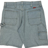 Wrangler Cargo Denim Shorts - 34W 10L Light Wash Cotton