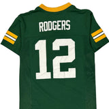 Green Bay Packers, Age 10-12 Nfl Nfl Football Jersey - Medium Green Polyester