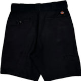 Regular Fit Dickies Chino Shorts - 30W 10L Black Cotton Blend
