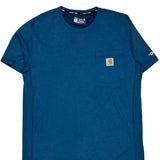 Carhartt Force Carhartt T-Shirt - Medium Blue Cotton