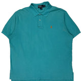 Polo By Ralph Lauren Polo Shirt - 2XL Blue Cotton