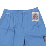Sivar Shorts - Small Blue Cotton Blend