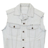 Outsider Denim Gilet - Medium Light Wash Cotton