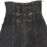 Age 5-6 Fendissime Denim Shorts - 22W 15L Black Cotton