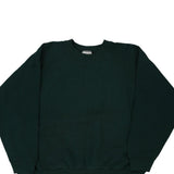 Fruit Of The Loom Sweatshirt - 2XL Green Cotton Blend