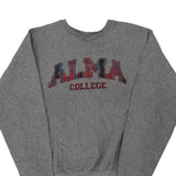 ALMA Pro Weave College Sweatshirt - Small Grey Cotton Blend