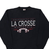 Made in USA University of Wisconsin La Crosse College House College Sweatshirt - Large Navy Cotton Blend
