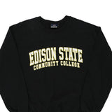 Edison State College Mv Sport College Sweatshirt - Medium Black Cotton Blend