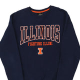 Illinois Fighting Illini Colosseum Sweatshirt - Small Navy Cotton Blend
