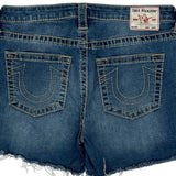 True Religion Denim Shorts - 31W UK 10 Blue Cotton