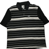 Avirex Striped Polo Shirt - 3XL White Cotton
