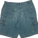 Unbranded Cargo Denim Shorts - 34W 10L Blue Cotton