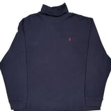 Polo By Ralph Lauren Long Sleeve T-Shirt - 2XL Navy Cotton