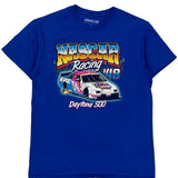 Daytona 500 Nascar T-Shirt - Medium Blue Cotton