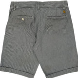 Carhartt Pinstripe Chino Shorts - 32W 11L Grey Cotton