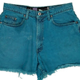 Silver Tab Levis Baggy Denim Shorts - 30W UK 10 Blue Cotton