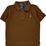 Age 4 Polo By Ralph Lauren Polo Shirt - Small Brown Cotton