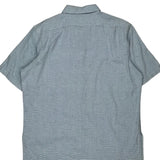 Polo By Ralph Lauren Checked Short Sleeve Shirt - XL Blue Cotton