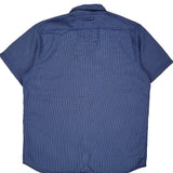 The North Face Checked Short Sleeve Shirt - XL Blue Polyester