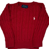 Age 2 Ralph Lauren Jumper - 3XS Red Knitted