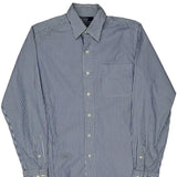 Polo By Ralph Lauren Striped Shirt - Medium Blue Cotton