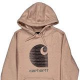 Carhartt Hoodie - Medium Pink Cotton Blend