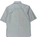 Armani Short Sleeve Shirt - Medium Blue Cotton