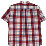 Tommy Hilfiger Checked Short Sleeve Shirt - Large Blue Cotton