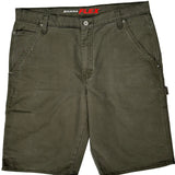 Dickies Carpenter Shorts - 38W 10L Green Cotton Blend