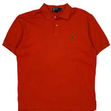 Polo By Ralph Lauren Polo Shirt - Large Orange Cotton