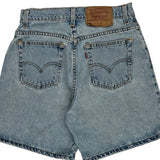 Levis Denim Shorts - 27W UK 8 Light Wash Cotton