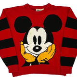 Mickey Mouse Mickey & Co. Cartoon Jumper - Large Red Acrylic